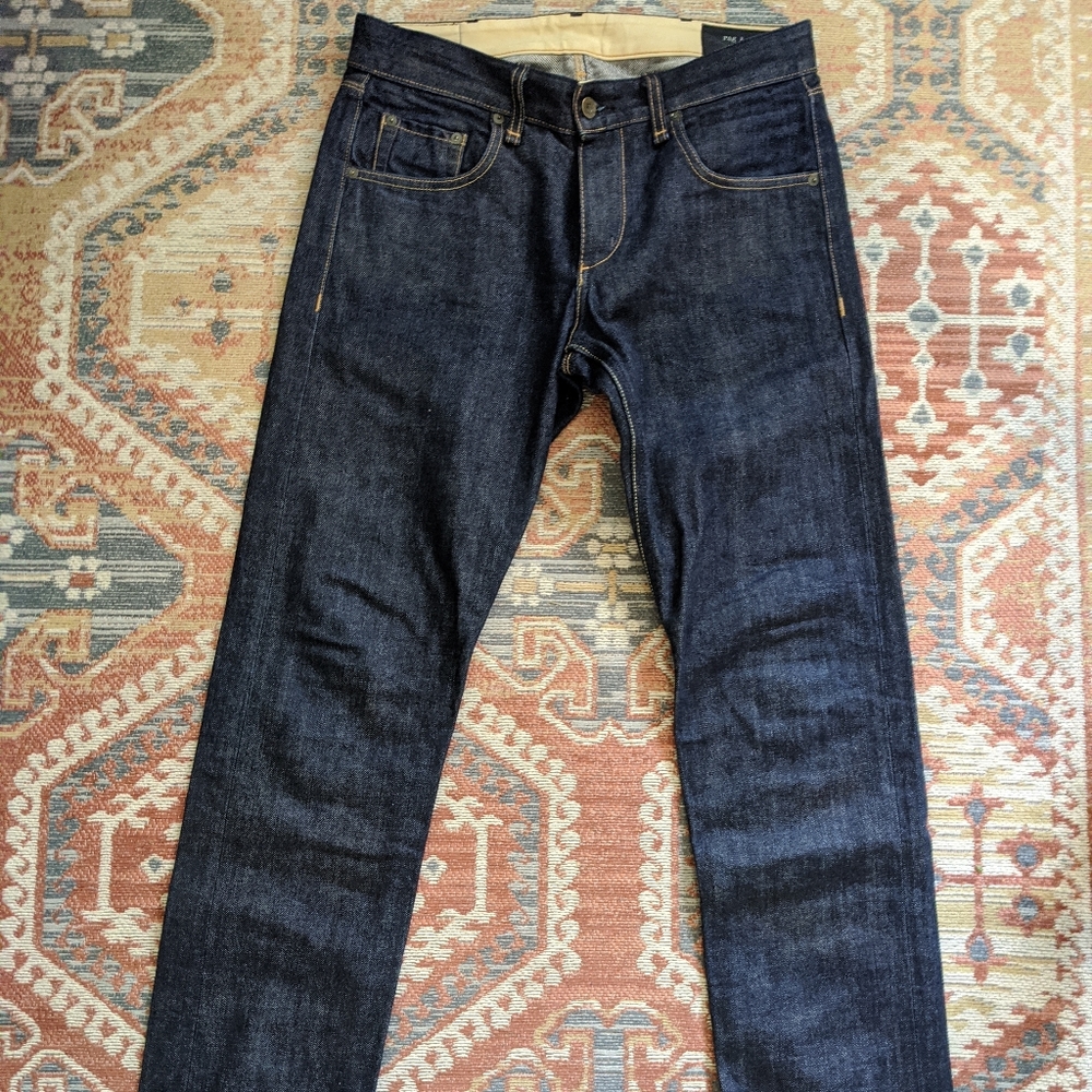 Rag & Bone slim straight archive selvedge denim